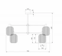 Люстра на штанге Eurosvet Voile 30191/6 черный 2_EV_a069160.webp small