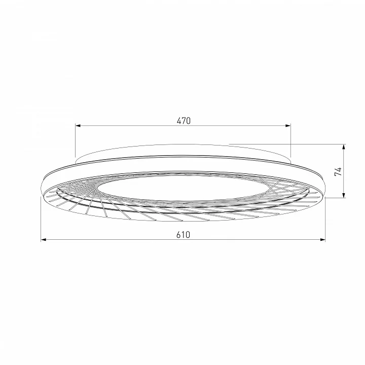 Накладной светильник Eurosvet Parafe 40023/1 LED серый 3_EV_a069304.webp big