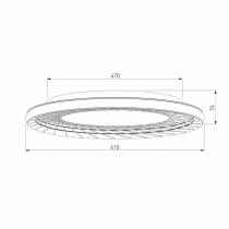 Накладной светильник Eurosvet Parafe 40023/1 LED серый 3_EV_a069304.webp small