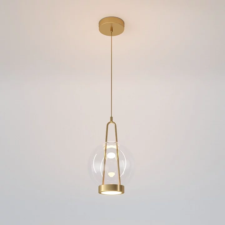 Подвесной светильник Eurosvet Frasco 50267/1 LED латунь 1_EV_a069344.webp big