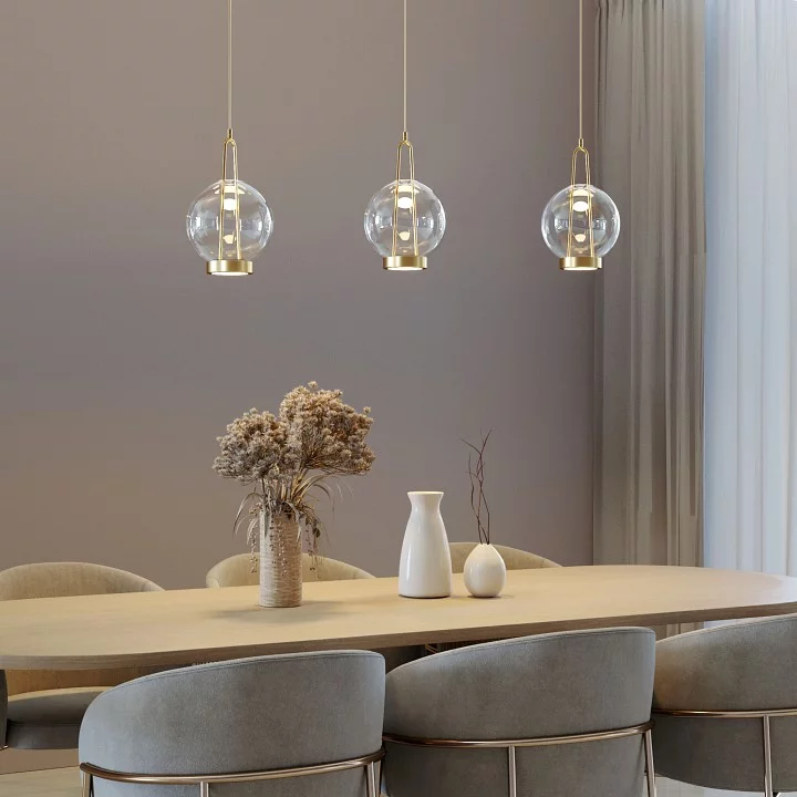 Подвесной светильник Eurosvet Frasco 50267/1 LED латунь 2_EV_a069344.webp big