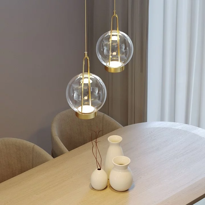 Подвесной светильник Eurosvet Frasco 50267/1 LED латунь 3_EV_a069344.webp big