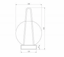 Настольная лампа декоративная Eurosvet Frasco 80507/1 черный 2_EV_a069349.webp small