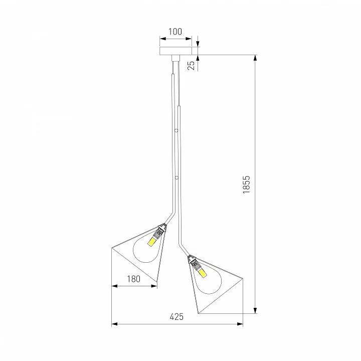 Подвесная люстра Eurosvet Enigma 70161/3 черный 3_EV_a069050.webp big