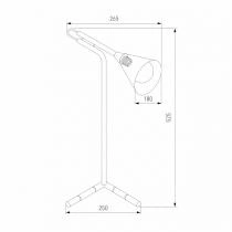 Настольная лампа декоративная Eurosvet Enigma 01186/1 черный 2_EV_a069059.webp small