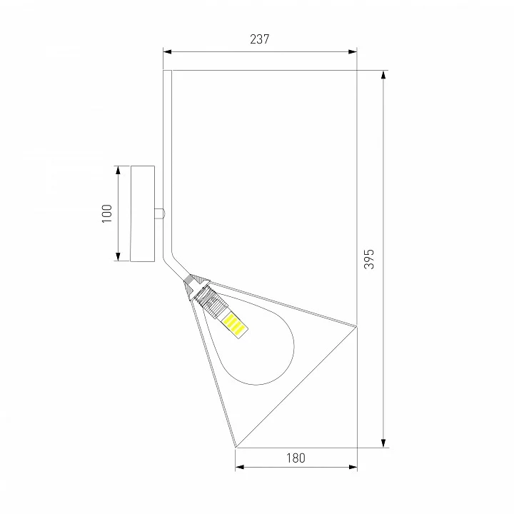 Бра Eurosvet Enigma 70161/1 черный 5_EV_a069060.webp big