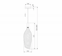 Подвесной светильник Eurosvet Ruche 90380/1 золото 4_EV_a069063.webp small