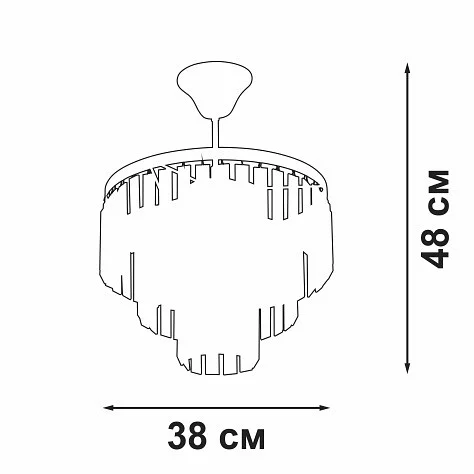 Люстра на штанге Vitaluce V5825 V5825-9/4PL 1_VI_V5825-9_4PL.webp big
