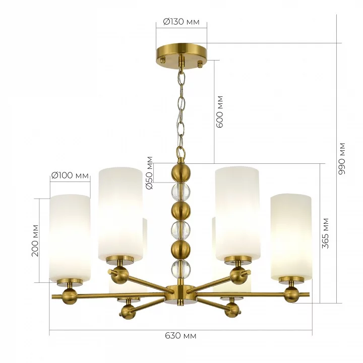 Подвесная люстра ST-Luce AURORA SL2003.303.06 3_SL2003.303.06.webp big
