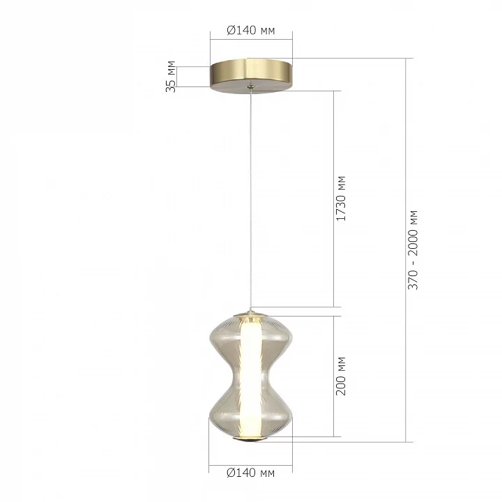 Подвесной светильник ST-Luce SPINE SL6136.203.01 3_SL6136.203.01.webp big