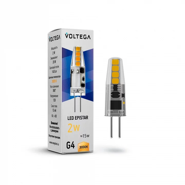 Лампа светодиодная Voltega Capsule G4 G4 2Вт 3000K 7261 0_VLG_7261.webp big