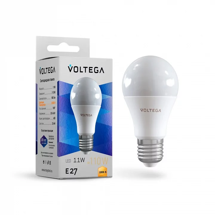 Лампа светодиодная Voltega Simple E27 7Вт 3000K 7245 1_VLG_7245.webp big