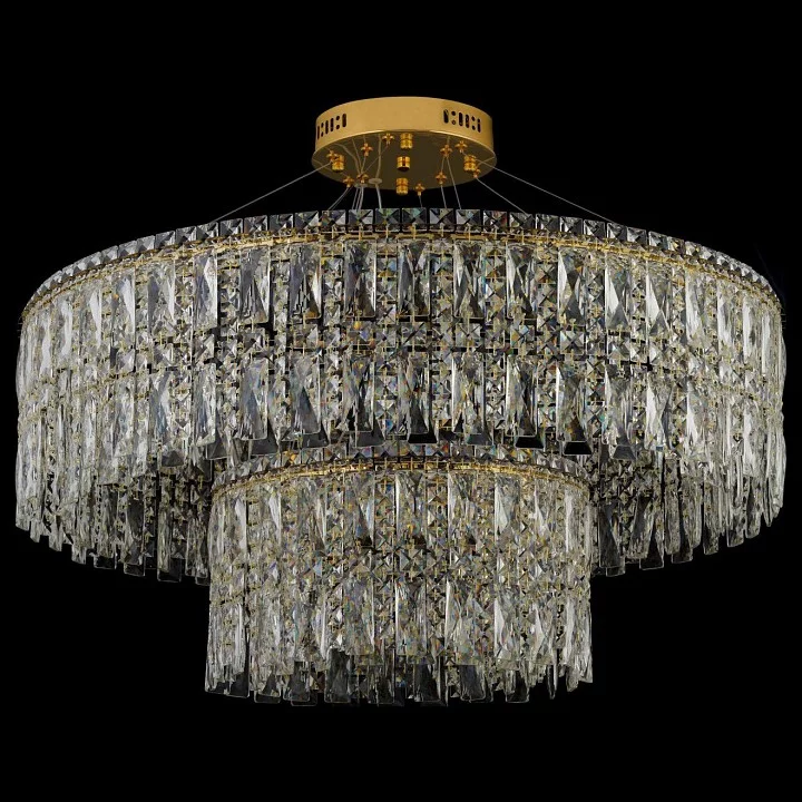Подвесная люстра Arti Lampadari Ovindoli Gold Ovindoli L 1.5.80+40.100 G 2_AL_Ovindoli_L_1.5.80_40.100_G.webp big