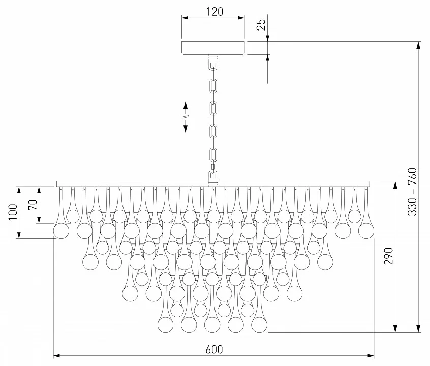 Подвесная люстра Bogates Gutta 476/8 4_EV_a068863.webp big