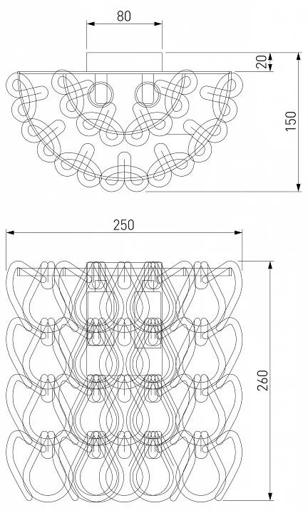 Накладной светильник Bogates Cappio 380/2 3_EV_a069358.webp big