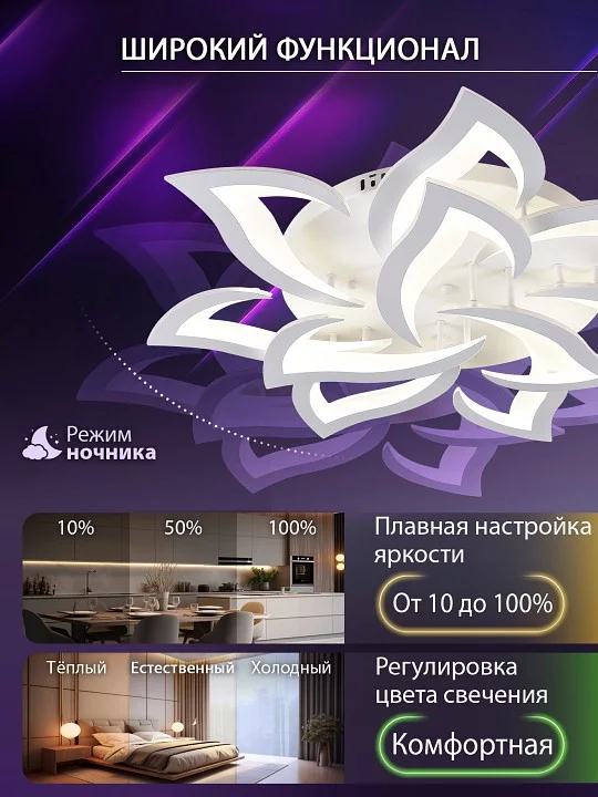 Потолочная люстра Natali Kovaltseva OLIMP LED SMART 84005 5_KVL_44491.webp big