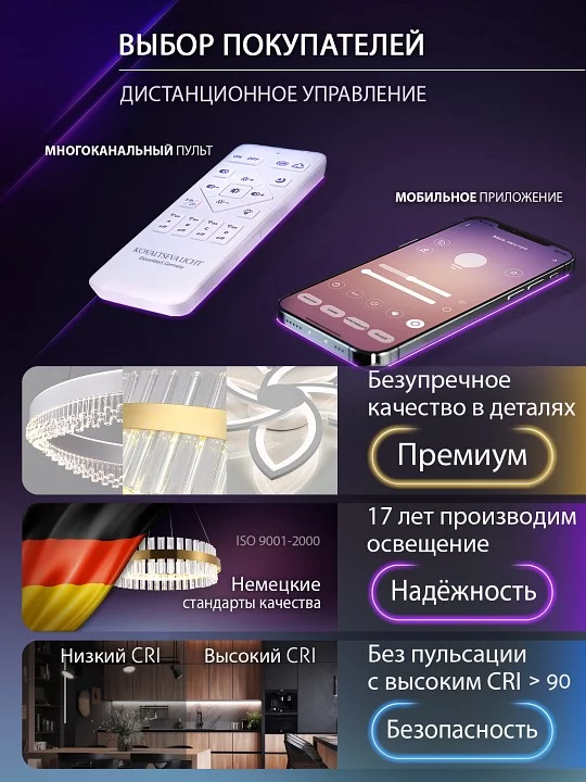 Подвесной светильник Natali Kovaltseva  INNOVATION STYLE 83148 5_KVL_44537.webp big