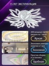 Потолочная люстра Natali Kovaltseva RIF LED LAMPS 81118/7C 4_KVL_44599.webp small