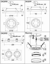 Встраиваемый светильник Denkirs FLAT DK2091-BK 5_DK_DK2091-BK.webp small