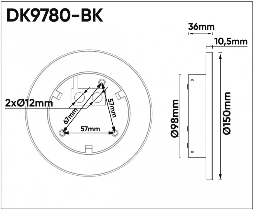 Накладной светильник Denkirs Alta DK9780-BK 6_DK_DK9780-BK.webp big