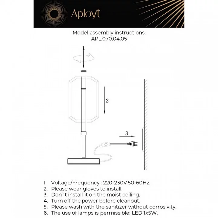 Настольная лампа декоративная Aployt Lakres APL.070.04.05 1_AP_APL.070.04.05.webp big