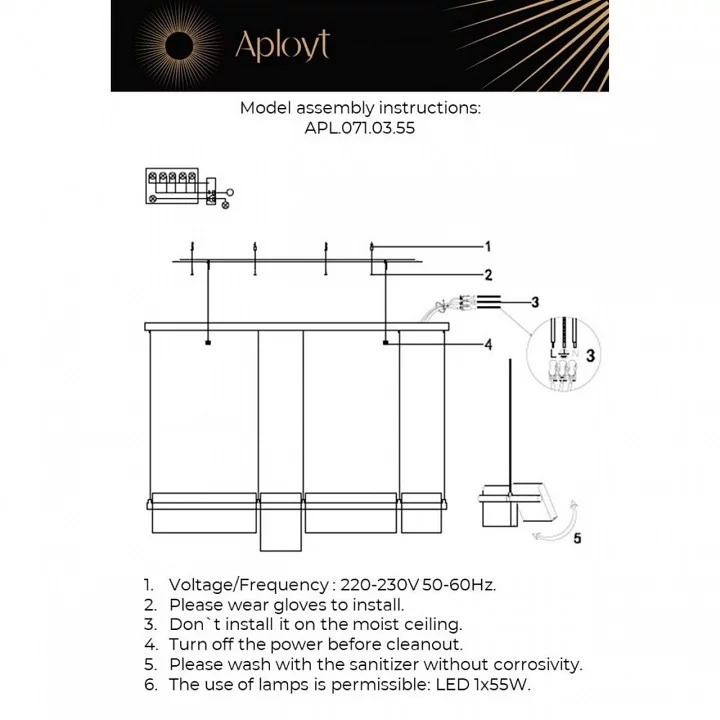 Подвесной светильник Aployt Merod APL.071.03.55 1_AP_APL.071.03.55.webp big