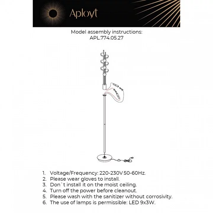 Торшер Aployt Delfin APL.774.05.27 2_AP_APL.774.05.27.webp big