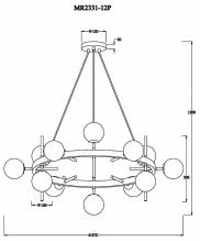 Подвесная люстра MyFar Robert MR2331-12P 5_MFR_MR2331-12P.webp small