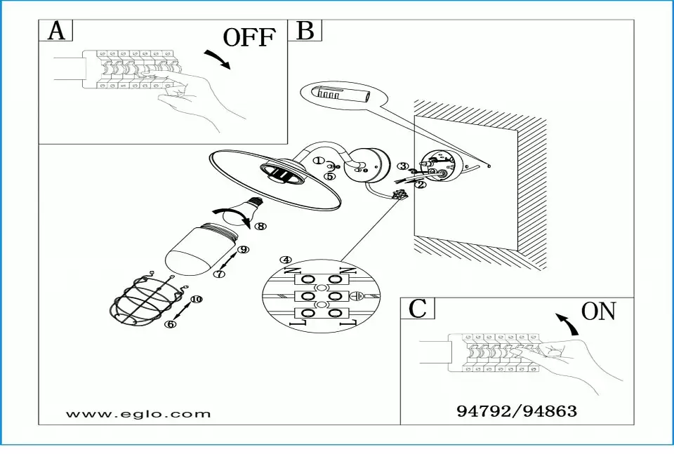 Уличный светильник Eglo настенный Melgoa 94863 2_EG_94863.webp big
