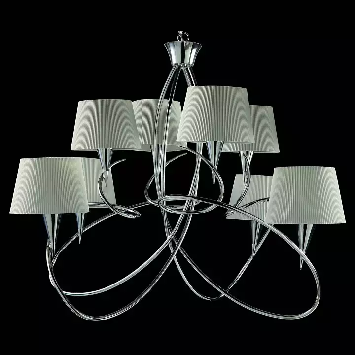 Подвесная люстра Mantra Mara Chrome - White 1654 0_MN_1654.webp big