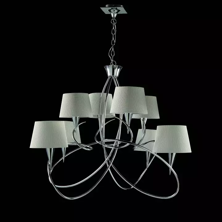 Подвесная люстра Mantra Mara Chrome - White 1654 2_MN_1654.webp big