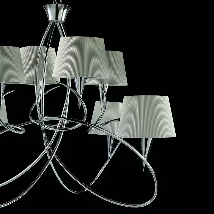 Подвесная люстра Mantra Mara Chrome - White 1654 4_MN_1654.webp big