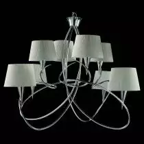 Подвесная люстра Mantra Mara Chrome - White 1654
