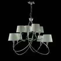 Подвесная люстра Mantra Mara Chrome - White 1654 2_MN_1654.webp small